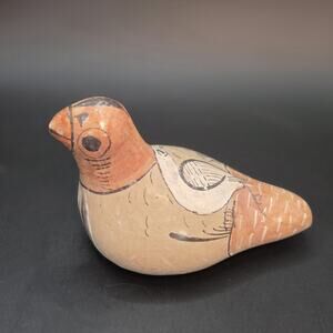 Tonala Mexican Vintage Pottery Bird Figurine Collectible